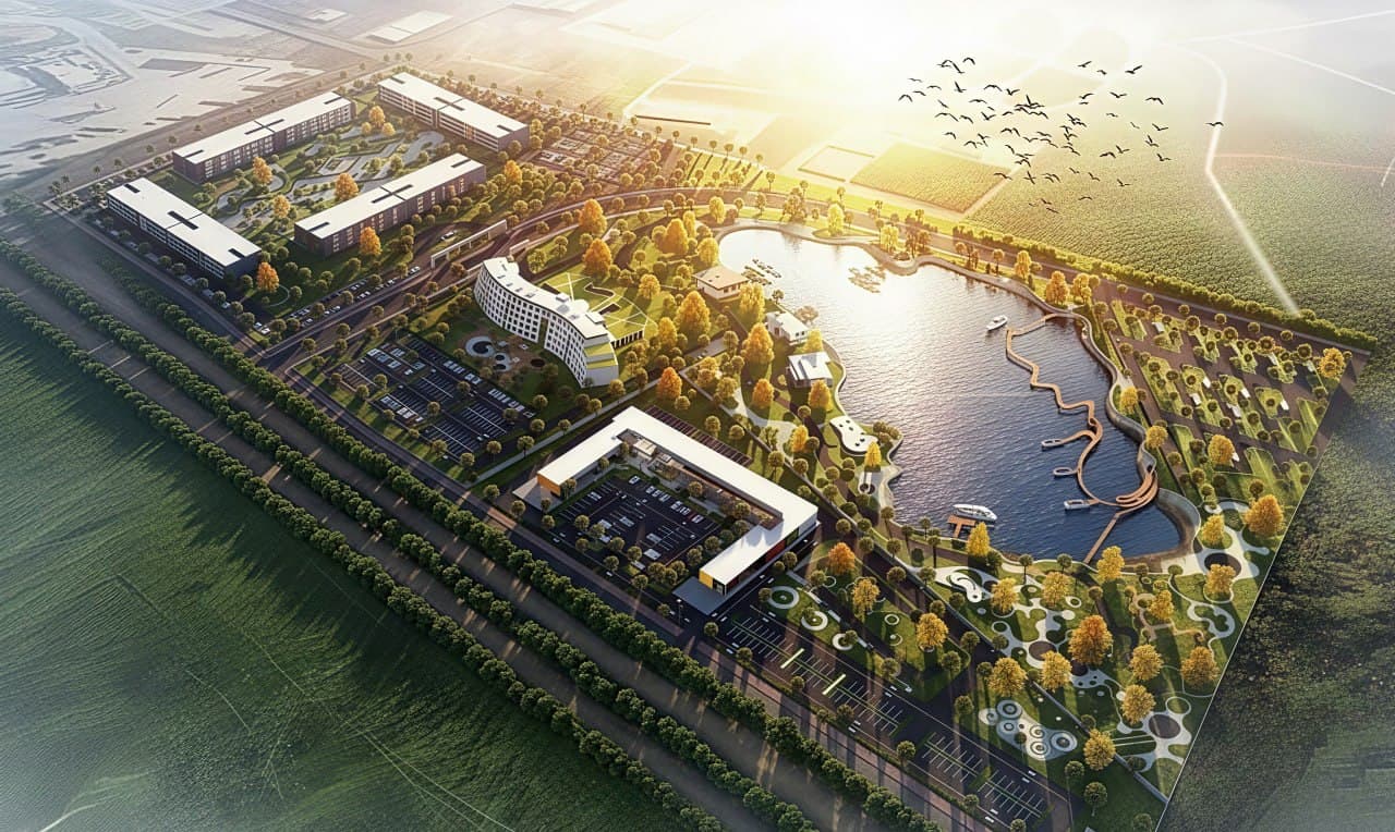 StarClyde AI District aerial masterplan