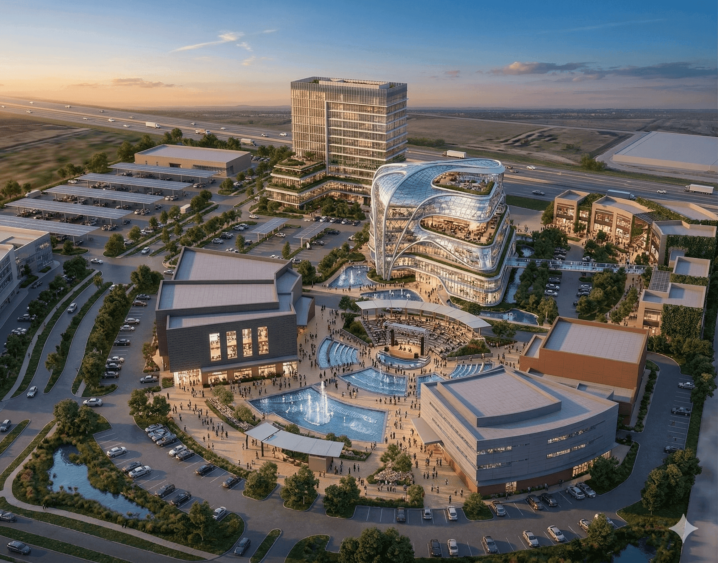 Integrated District Masterplan Render